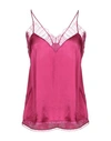 Iro Silk Top In Fuchsia