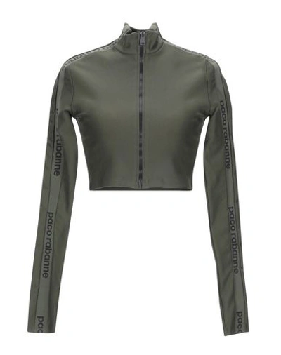 Paco Rabanne Sweatshirt In Military Green