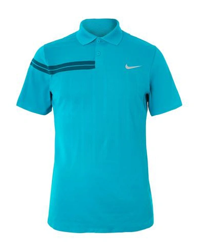Nike Polo Shirt In Turquoise