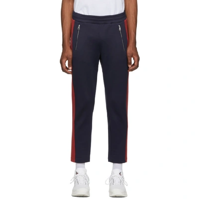 Moncler Navy & Red Jersey Lounge Trousers