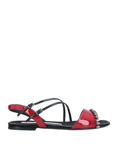N°21 Sandals In Red