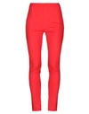 PATRIZIA PEPE PATRIZIA PEPE WOMAN PANTS RED SIZE 4 COTTON, POLYAMIDE, ELASTANE,13103186WI 4