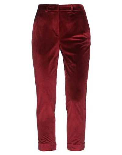 Hanita Casual Pants In Maroon