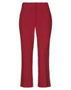 Theory Casual Pants In Brick Red