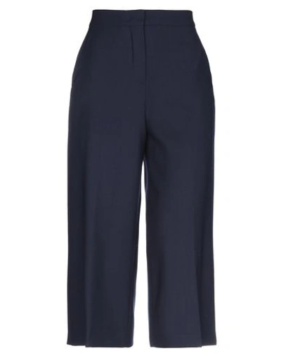 Max Mara Cropped Pants & Culottes In Dark Blue