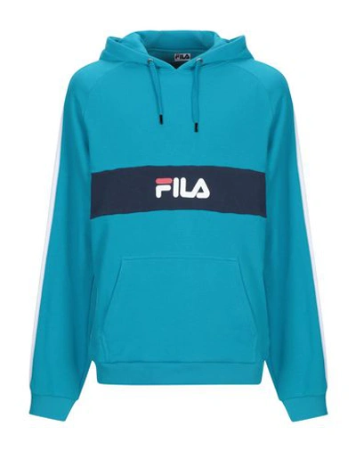 Fila Hooded Sweatshirt In Blue