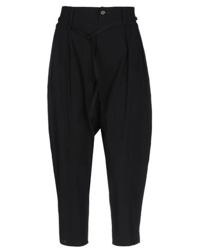 Yohji Yamamoto Cropped Pants & Culottes In Black
