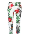 DOLCE & GABBANA DOLCE & GABBANA WOMAN CROPPED PANTS WHITE SIZE 0 COTTON, ELASTANE,13338390IM 2