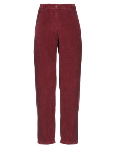 Hartford Casual Pants In Maroon