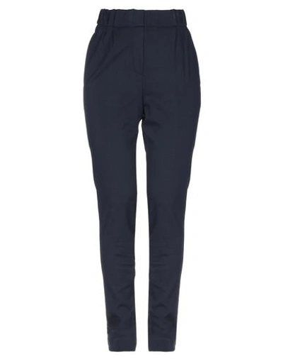 Le Tricot Perugia Casual Pants In Dark Blue