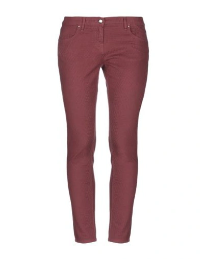 Jeckerson Casual Pants In Maroon