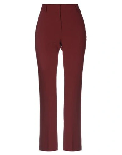 L'autre Chose Casual Pants In Maroon