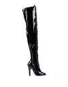 MOSCHINO MOSCHINO WOMAN KNEE BOOTS BLACK SIZE 7 SOFT LEATHER,11679029DF 11