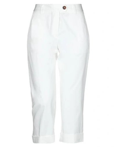 Aquascutum Cropped Pants & Culottes In White