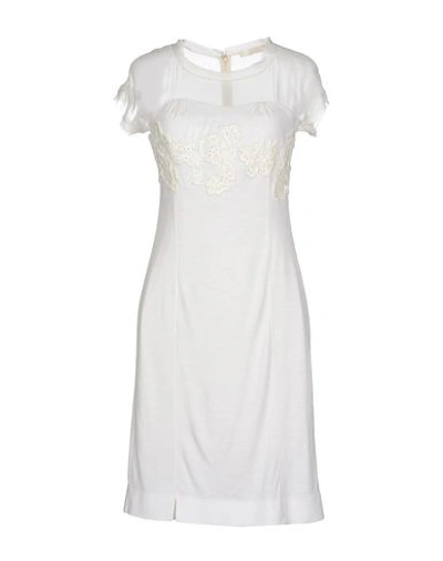 Scervino Street Short Dress In White