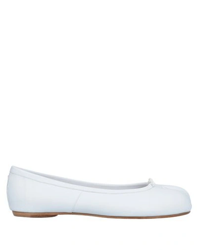 Maison Margiela Ballet Flats In White