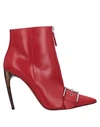 Alexander Mcqueen Ankle Boot In Red