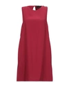 Liu •jo Short Dresses In Maroon
