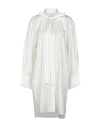 CELINE CELINE WOMAN MINI DRESS WHITE SIZE 8 SILK, POLYAMIDE