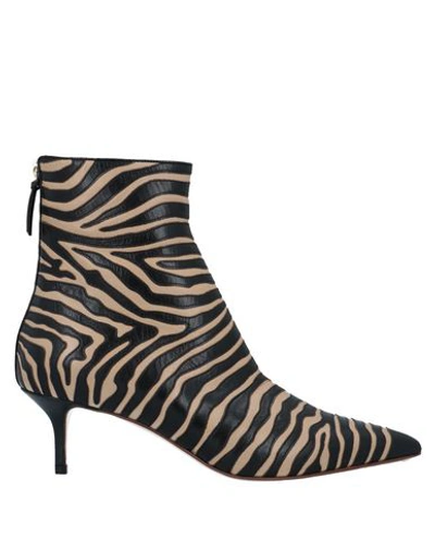 Francesco Russo Ankle Boot In Beige