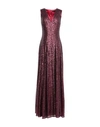 Alessandro Dell'acqua Long Dress In Maroon