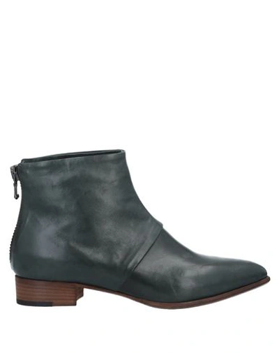 Alberto Fermani Ankle Boot In Dark Green