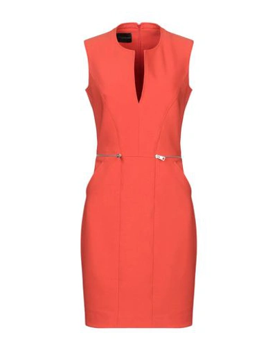 Atos Lombardini Short Dress In Orange