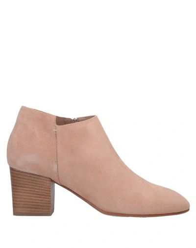 Alberto Fermani Ankle Boot In Pale Pink