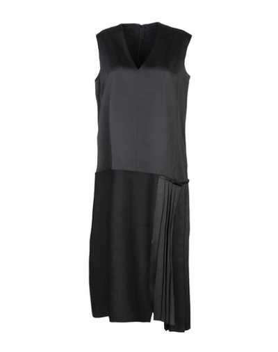 Victoria Beckham Midi Dress In Black