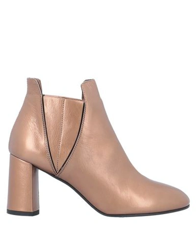 Alberto Fermani Ankle Boot In Copper