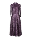 Just Cavalli Midi Dresses In Purple