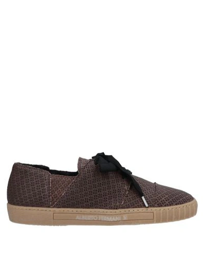 Alberto Fermani Sneakers In Cocoa