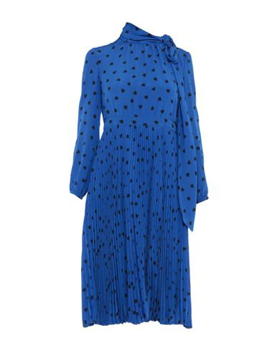 Valentino Midi Dress In Bright Blue