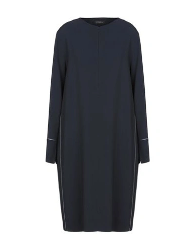 Antonelli Knee-length Dresses In Dark Blue