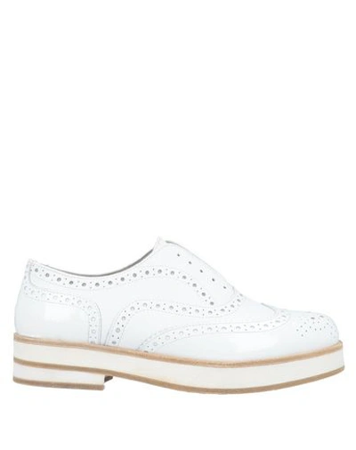 Alberto Guardiani Laced Shoes In White