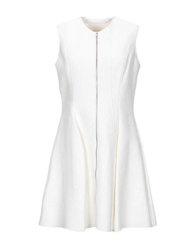 Victoria Beckham Short Dress In Ivory