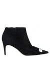 Sergio Rossi Ankle Boots In Black
