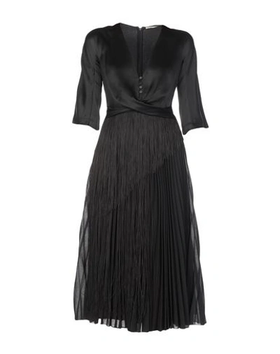 Marco De Vincenzo 3/4 Length Dresses In Black