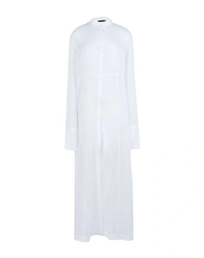 Isabel Benenato Long Dress In White