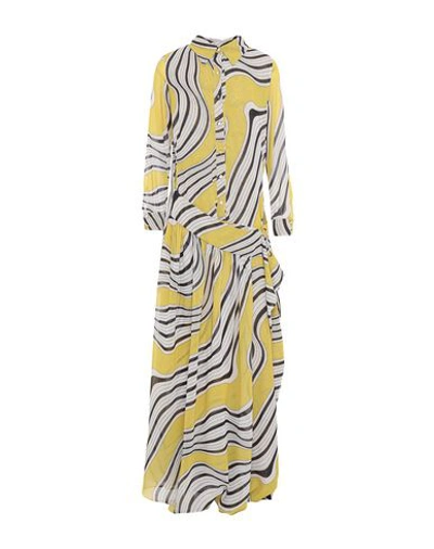 Alessandro Dell'acqua Long Dress In Yellow