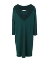 Twinset Short Dresses In Green