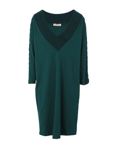 Twinset Short Dresses In Green