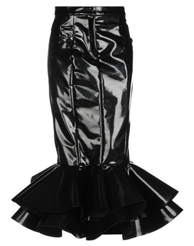 Balmain Midi Skirts In Black