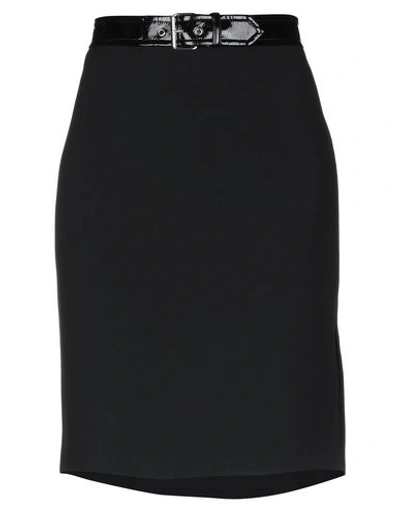 Moschino Knee Length Skirt In Black
