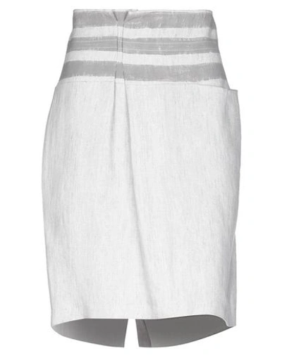 Brunello Cucinelli Knee Length Skirt In Light Grey
