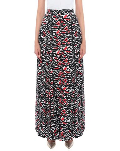 Adam Selman Maxi Skirts In Black