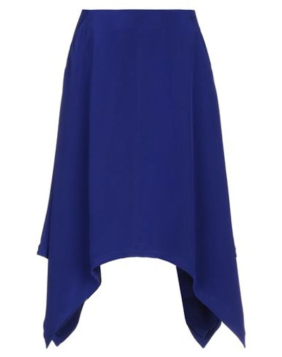 Roberto Cavalli Knee Length Skirt In Bright Blue
