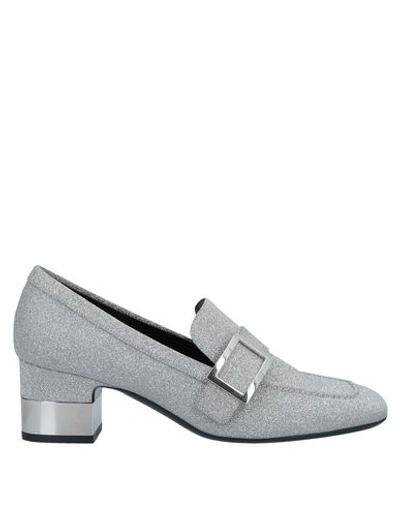 Roger Vivier Loafers In Silver