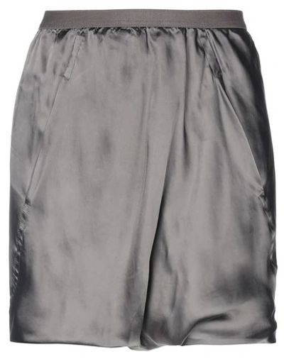 Rick Owens Shorts & Bermuda Shorts In Lead