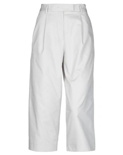 Jil Sander Cropped Pants & Culottes In Light Grey